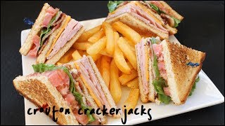 How to Make Club Sandwiches  Club Sandwich Recipe [upl. by Nyluqcaj]