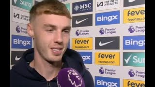 Cole Palmer Post Match Interview Chelsea vs Brighton 42 [upl. by Ilrak969]