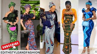 Elegant And Fabulous African Gown StylesWedding Guest OutfitOwambeAsoebi OutfitStyles For Ladies [upl. by Allisan267]