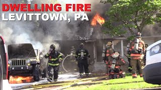 Buttonwood Ln Dwelling Fire 6124 Levittown PA [upl. by Acitel499]