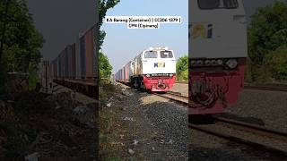 KA Barang Container  CC206 1379  CPN Cipinang  kai keretaapi cc206 train sepur railfans [upl. by Haakon]