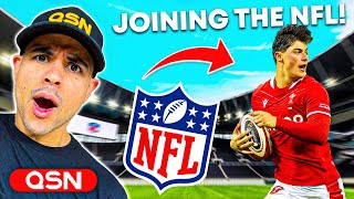 American Reacts to Louis Rees Zammit Highlights  Kansas City Chiefs New Star [upl. by Yusem]