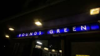 Bounds Green Station London Underground Night [upl. by Damas16]