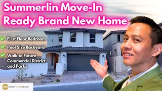 Brandnew MoveIn Ready Home For Sale in Summerlin Las Vegas  Richmond American [upl. by Erodeht]