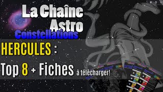 La constellation dHERCULES  Top 8 des objets les plus intéressants [upl. by Kaz]