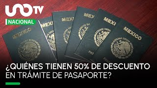 ¡Aprovecha ¿Quiénes pueden obtener 50 de descuento en costo de pasaporte en 2023 [upl. by Iuq964]