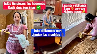 CUAL ES LA FORMA CORRECTA DE LIMPIAR LOS MUEBLES LAVAMOS ROPA Y DOBLAMOS LIMPIEZAS QUINCENALES [upl. by Emerson]