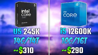 INTEL ULTRA 5 245K vs INTEL i512600K  Test in 6 Games [upl. by Sjoberg]