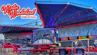 Funfair Ride Build Up Video  Leigh Danters Waltzer  Winter Wonderland Stoke [upl. by Yssirc]