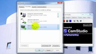 CamStudio 20  Recording audio from speakers Easy Tutorial [upl. by Svend]