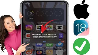 iOS 18 How to FIX Unable To Install quotScarletquot on iPhone  iPad [upl. by Lehcyar]