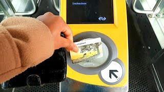 How to use your Ovchipcard in Netherland train station [upl. by Aeriel149]