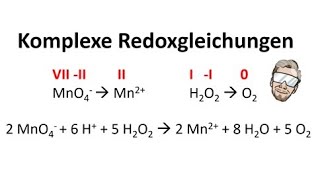 Komplexe Redoxgleichungen aufstellen  sauer amp basisch  Chemie Endlich Verstehen [upl. by Anahsek]