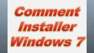 Comment Installer Windows 7  toutes les étapes pas à pas [upl. by Cherlyn]