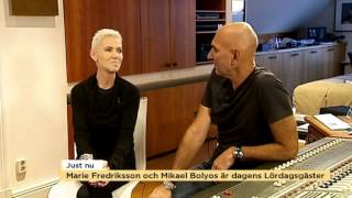 Marie Fredriksson and Mikael Bolyos interviewTv4 2014 [upl. by Eidlog]