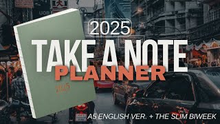 Take A Note 2025 Planners  A5 English Version  Slim Biweek Standard TN Size [upl. by Neitsirk]