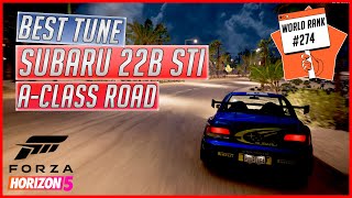 Forza Horizon 5 Best tune for Subaru 22bsti road racing Class A [upl. by Moreland]