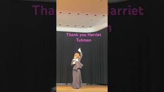 I am Harriet Tubman foryou dance viral imageofher blackgirlmagic subscribe talentshow sing [upl. by Amathiste]