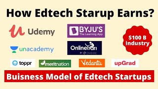 How Edtech Startup Earns Business Model of OnlineTyari Udemy Byjus amp Unacademy [upl. by Helse166]