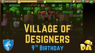 Village of Designers  2 9th Birthday 2021  Diggys Adventure [upl. by Sedecrem]