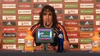 C Puyol veut quotun but plus importantquot lors de la finale [upl. by Groh]