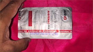 Aceclofenacparacetamol ampchlorzoxazone tablets 💊 AIOFENACMR how to use sideefect info हिंदी में [upl. by Aihseken]