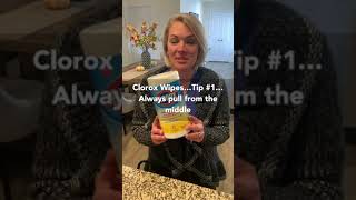 PRO TIPS for using Clorox Wipes 🦠 ⚰️ shorts cleaning cleaningmotivation cleaningtips [upl. by Bez181]