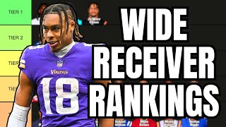 Top 24 Fantasy Wide Receiver Rankings amp Tiers [upl. by Urial627]