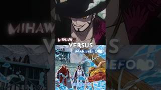 Mihawk vs Marineford  whoisstrongest mihawk luffy shanks marineford onepiece [upl. by Adhern]