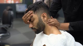 Traditional ASMR Head Massage by Barber Sushant at Nomad Barber Mumbai [upl. by Oileve451]