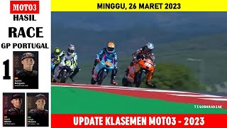 Hasil RACE Moto3 Portugal 2023  DANIEL Holgado JUARA  Klasemen Moto3 Hari ini [upl. by Ayenet]