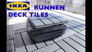 Ikea Runnen Deck Flooring Patio Tiles [upl. by Taylor]