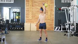 Alternating Kettlebell Clean and Jerk [upl. by Stilla]