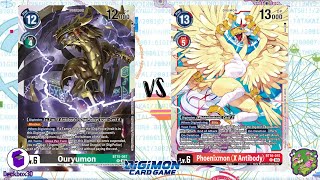 DIGIMON TCG Local match DigiPolice Black vs Phoenixmon X Red  THE BIG BOX [upl. by Howard]