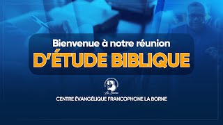 REUNION DETUDE BIBLIQUE MERCREDI 02 OCTOBRE 2024 [upl. by Pavkovic519]