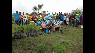 Mega tree plantation at Marunji hills by Life Republic people Day 1 [upl. by Nadler]