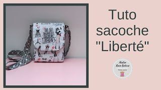 Comment coudre une pochette bandoulière  Sacoche quotLibertéquot  sac besace mixte [upl. by Pressman]