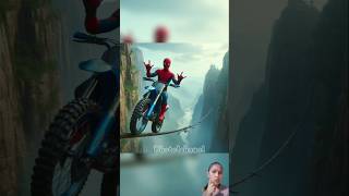 Trail bike who is best Spiderman vs venom vs supermanspidermanmarvel [upl. by Yretsym]