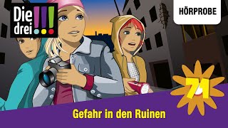 Die drei   Folge 71 Gefahr in den Ruinen  Hörprobe zum Hörspiel [upl. by Bocyaj]