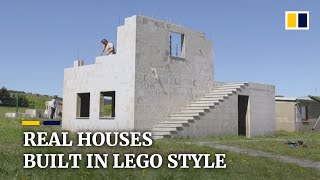 German startup builds houses with reusable Legostyle bricks [upl. by Quackenbush742]