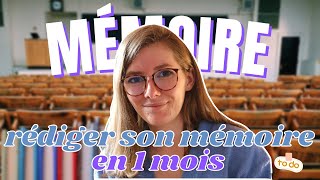 📚 RÉDIGER SON MÉMOIRE EN 1 MOIS I Rédiger son mémoire rapidement et sereinement •PIMP TON MÉMOIRE• [upl. by Nim]