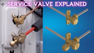 Service Valve Explained  Animation  HVAC  Air Conditioning [upl. by Rebba552]