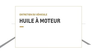 Entretien de lhuile moteur  vérifier son niveau et sa durée de vie  Chevrolet Canada [upl. by Fielding]