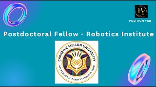 Postdoctoral Fellow  Robotics Institute Carnegie Mellon University Pittsburgh PA [upl. by Athallia]