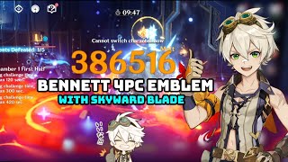 Bennett 4pc Emblem with Skyward Blade [upl. by Delanie]