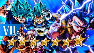 5x ZENKAI BOOSTED GOGETA BLUE IS THE BEST UNIT IN THE GAME Dragon Ball Legends [upl. by Neelahtak679]