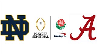 2021 CFP Semifinal Rose Bowl 4 Notre Dame vs 1 Alabama Highlights [upl. by Annej]