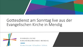 Livestream zum Volkstrauertag  17112024  Evangelische Kirche Mendig [upl. by Zap230]