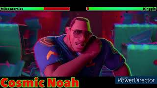 Spider Man Into the Spider Verse 2018 Final Battle with healthbars 33 [upl. by Nagey]