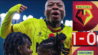 WATFORD 10 OXFORD UNITED GOAL AND HIGHLIGHTS [upl. by Mcroberts]